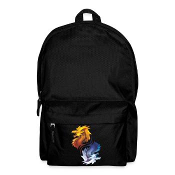 Drache Drachen Fantasy Geschenk Monster Kreatur - Rucksack - Schwarz - Vorne