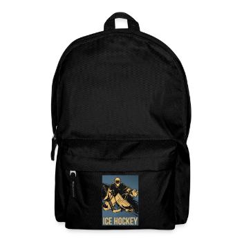 Ice Hockey Puck Eishockey - Rucksack - Schwarz - Vorne