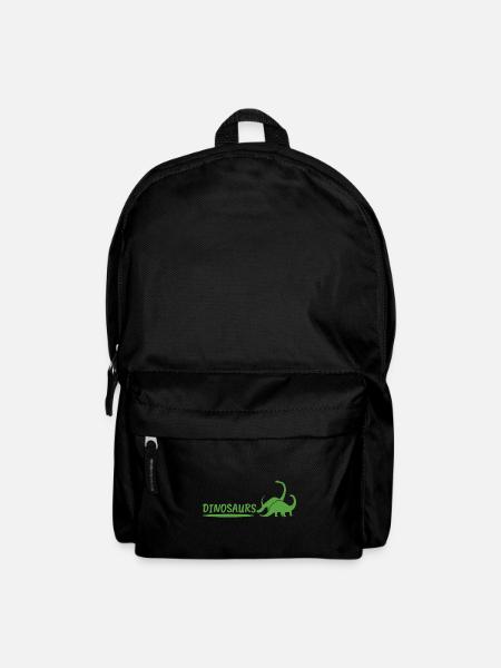 Dinosaurs en vert - dinosaures en vert - Sac à dos - noir
