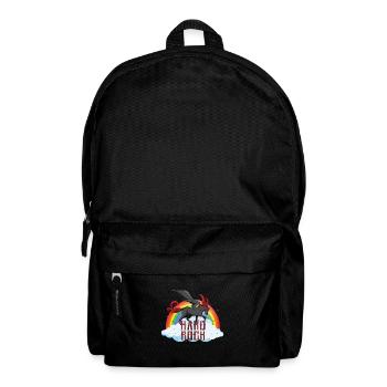 Funny Hard Rock Rainbow Unicorn - Backpack - black - Front