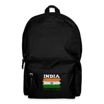 Indien - Rucksack - Schwarz - Vorne