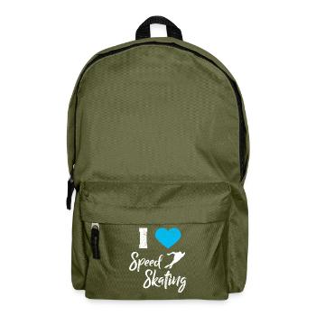 Speed Skating - Backpack - olive green - Front