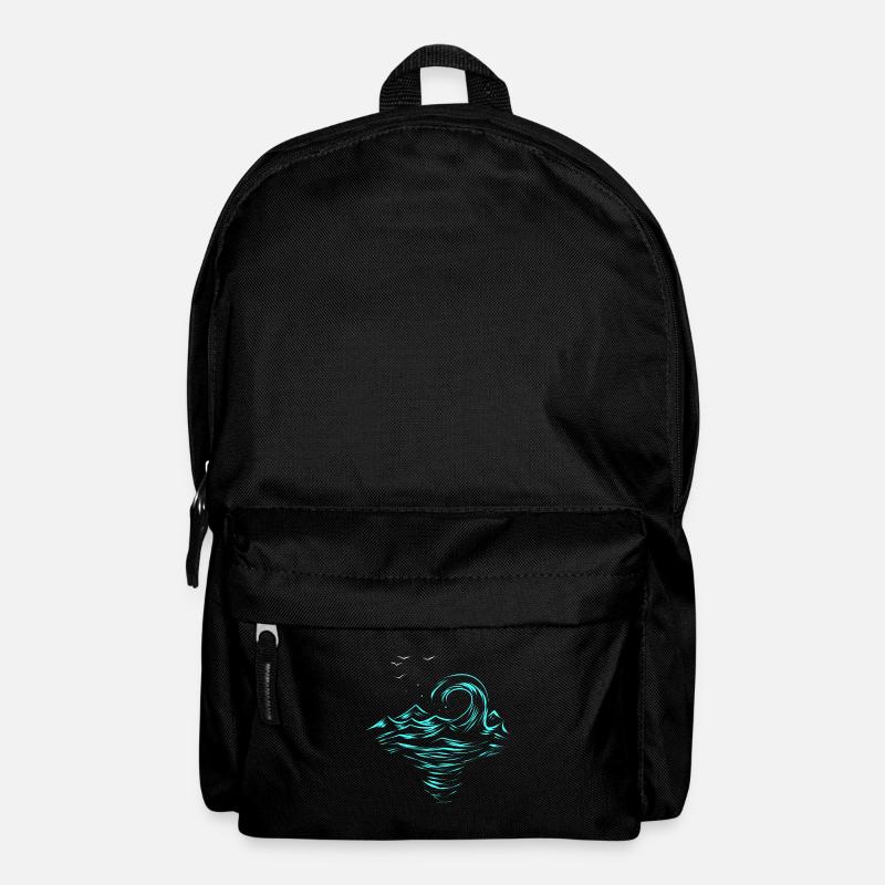 Welle - Rucksack - Schwarz