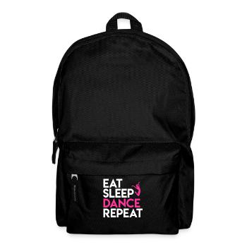 Tanz und Lebensmotto Design - Rucksack - Schwarz - Vorne