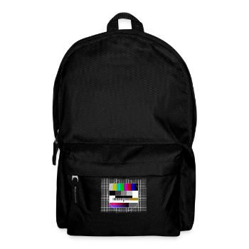 Testbild Send Pause 80's 80's TV TV - Backpack - black - Front