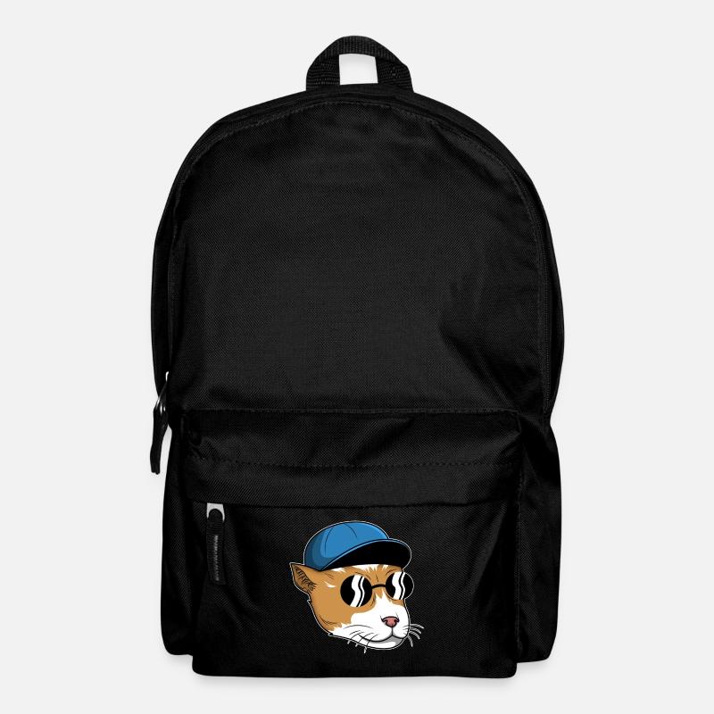 Katze mit Sonnenbrille Undercover - Rucksack - Schwarz