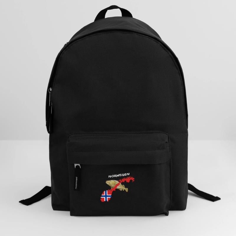 norway cod card cod hunter gift Backpack