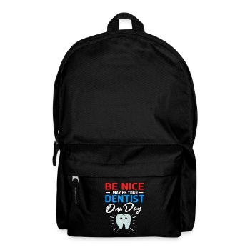 Zahnärztin - Rucksack - Schwarz - Vorne