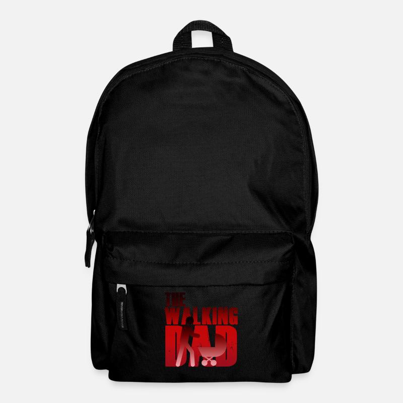 The Walking Dad Vatertag Papa Kinderwagen Tshirt - Rucksack - Schwarz
