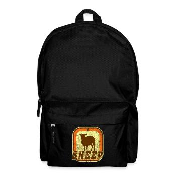 Schaf - Rucksack - Schwarz - Vorne