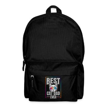 Meilleur papa chat jamais! cadeau - Sac à dos - noir - Devant