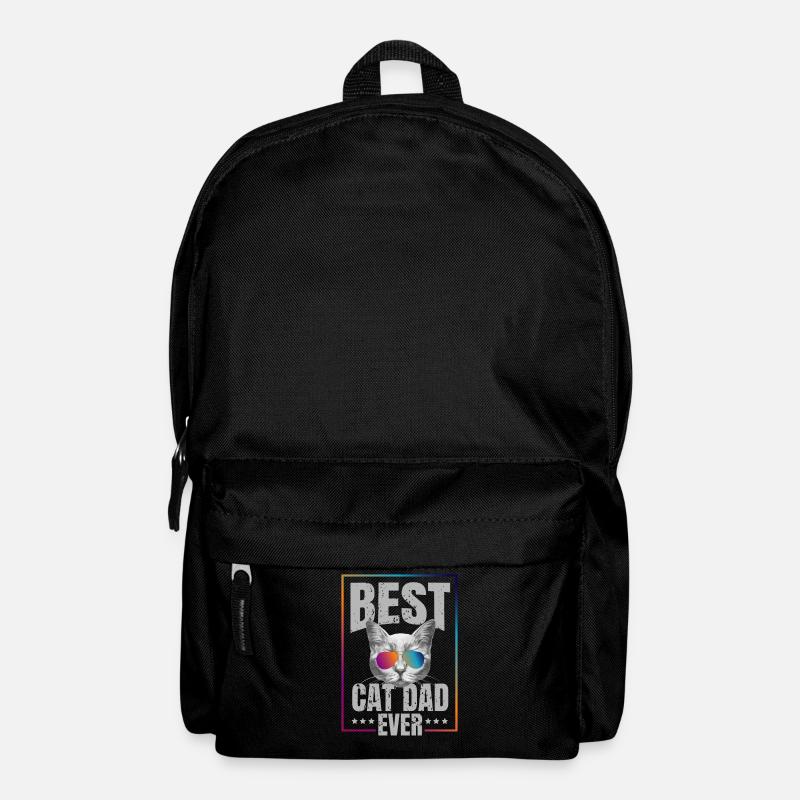Meilleur papa chat jamais! cadeau - Sac à dos - noir