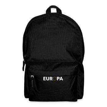 Europa mit Sternen - Rucksack - Schwarz - Vorne