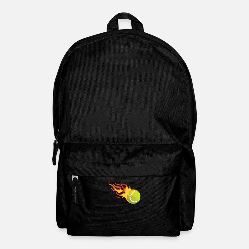 Fireball as tennis ball, tennis - Backpack - black