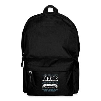 Bester Lehrer Lehrerin Schule Unterricht Geschenk - Rucksack - Schwarz - Vorne