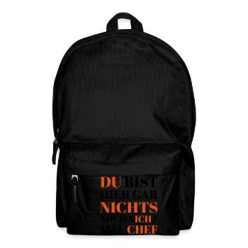 Cheffe - Rucksack - Schwarz - Vorne