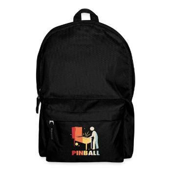 Pinball Pinball Pinball Machine Pinball Lever Game - Backpack - black - Front