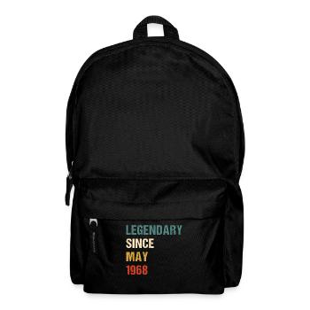 LEGENDARY SINCE MAY 1968 - Rucksack - Schwarz - Vorne