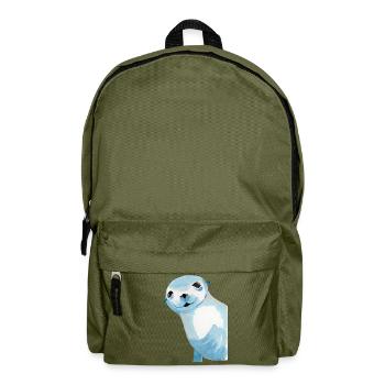 Seal seal animal predator swim gift - Backpack - olive green - Front