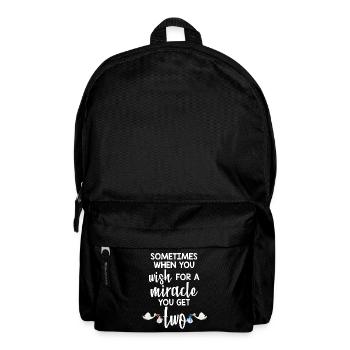 Jumeaux enceintes - Sac à dos - noir - Devant