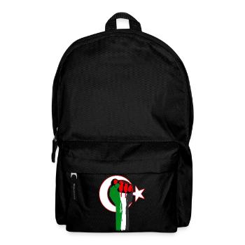 Fist of Palestina - Turkey, flag, help, Gaza - Backpack - black - Front