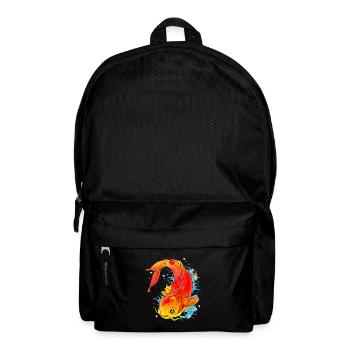 Koi Fish Carp Nishikigoi Kohaku Asagi Gift - Backpack - black - Front