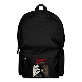 Backgammon board game gift - Backpack - black - Front