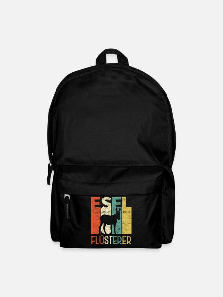 Retro Esel Flüsterer Besitzer - Rucksack - Schwarz