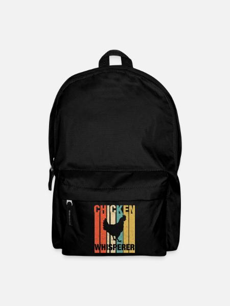 Chicken whisperer chicken - Backpack - black