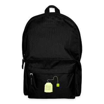 Tea Shirt Funny Saying Ambiguous Gift - Backpack - black - Front