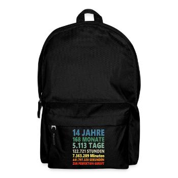 14 Jahre 14. Geburtstag Geschenk - Rucksack - Schwarz - Vorne