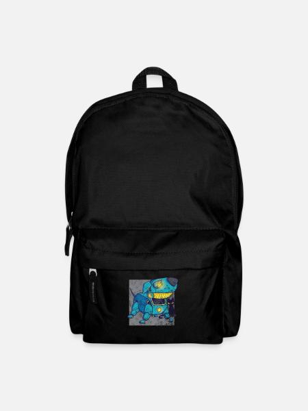 Retro robot dog - Backpack - black