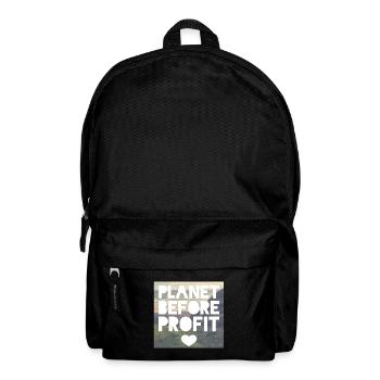 Umweltschützer - Rucksack - Schwarz - Vorne