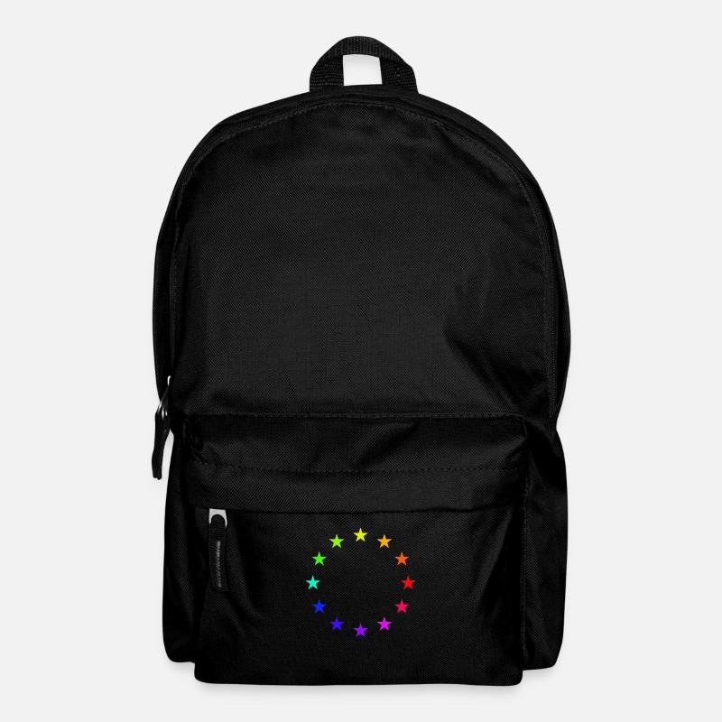 Europa EU Flage arc-en-ciel - Sac à dos - noir
