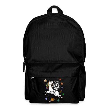 Space Astronaut Riding Magical Unicorn - Backpack - black - Front
