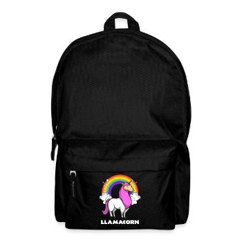 Llamacorn Unicorn Llama Alpaca Magical Animal - Backpack - black - Front