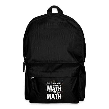 Mathematik Mathe Mathematiker Experiment geschenk - Rucksack - Schwarz - Vorne