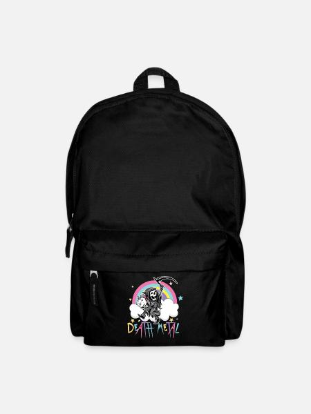Death Metal Einhorn Sensenmann Heavy Unicorn - Rucksack - Schwarz