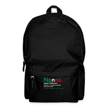 Italian grandpa Nonno family grandson gift - Backpack - black - Front