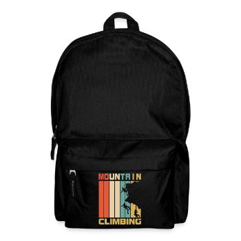 Klettern Retro Geschenk - Rucksack - Schwarz - Vorne