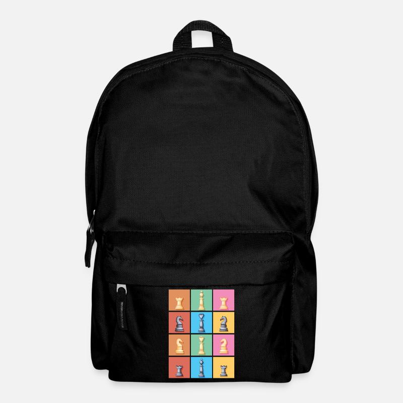 Schach Schachfigur - Rucksack - Schwarz
