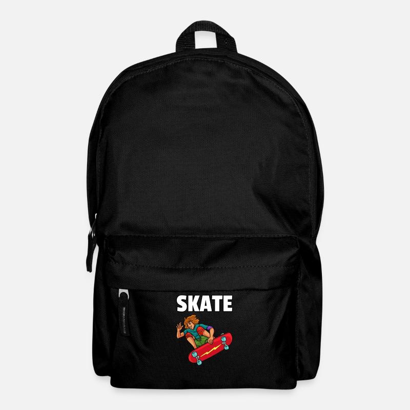 Skateboarding Skateboard Skate Skater Gift - Backpack - black