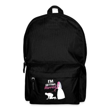 Bachelor Party Best Man Bride Gift - Backpack - black - Front