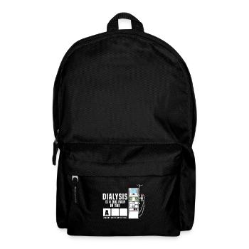 Dialyse Hämodialyse Hämodiafiltration Geschenk - Rucksack - Schwarz - Vorne