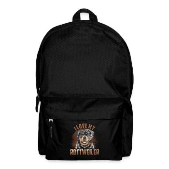 Rottweiler Leidenschaft - Rucksack - Schwarz - Vorne
