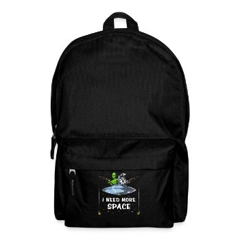 Space Alien Astronaut Fishing Funny Cosmic - Rucksack - Schwarz - Vorne