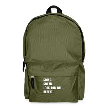 Golf golfer - Backpack - olive green - Front