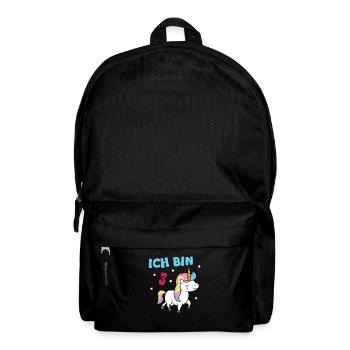 Einhorn Mädchen 3 Jahre dritter Geburtstag - Rucksack - Schwarz - Vorne