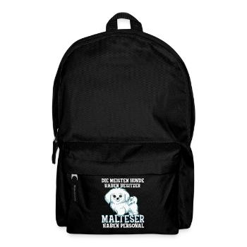 Malteser Hunde Malteser Haben Personal Geschenk - Rucksack - Schwarz - Vorne