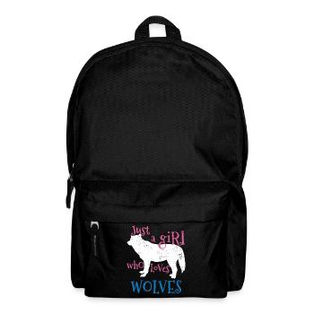 loups - Sac à dos - noir - Devant